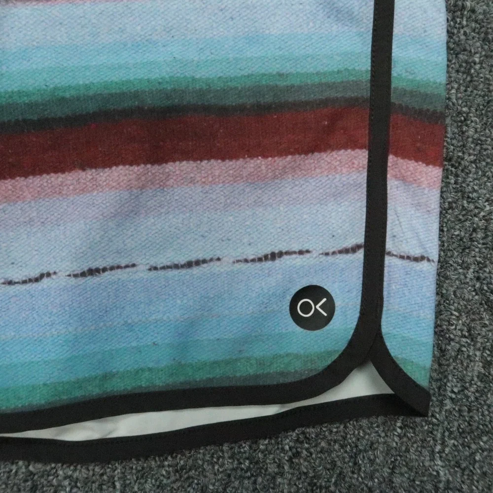 Outerknown Board Shorts Men 34 Red Blue Apex‎ Kelly Slater Swim Surf Striped